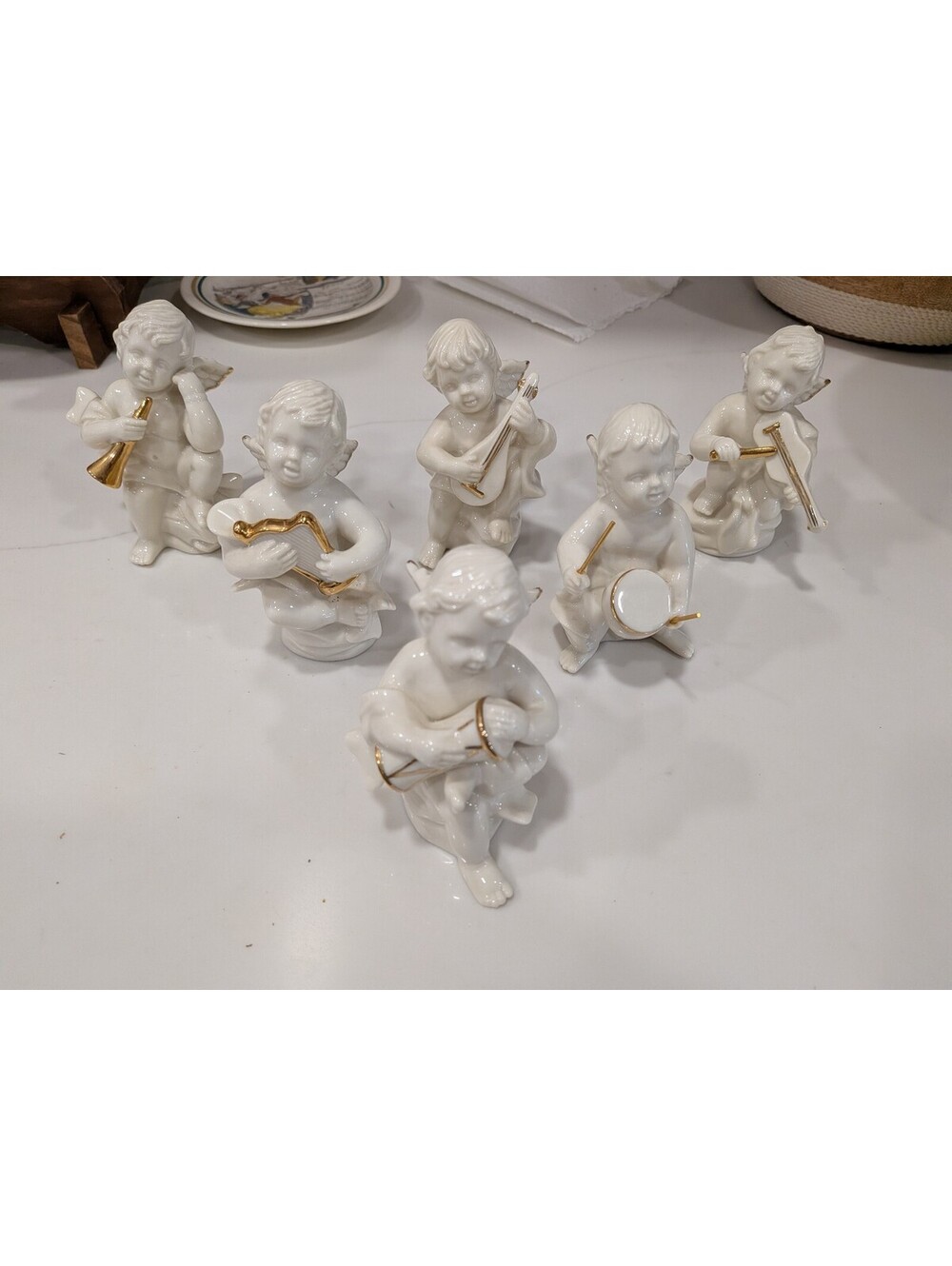 🎄 Vintage Mikasa Porcelain Angel Musician Figurine Set 🎄